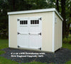 Townhouse/Lean-To Utility Shed T-1-11