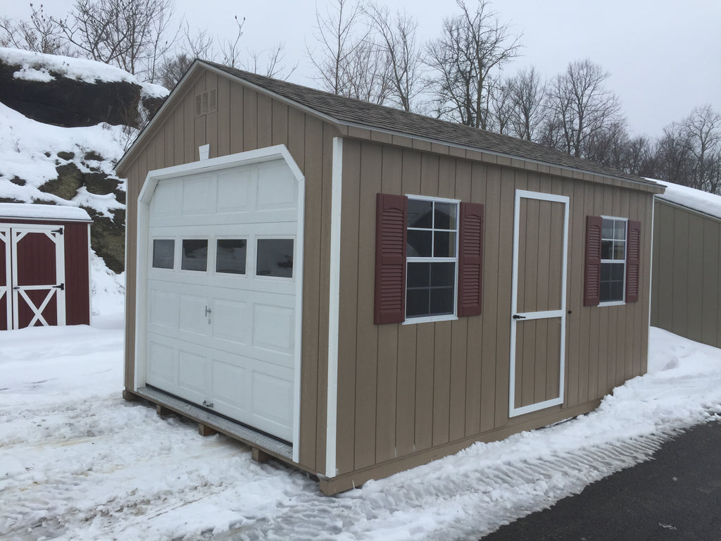 12 X 16 Backyard T-1-11 Cottage Garage